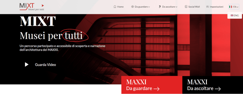 MIXT Musei per tutti Un percorso partecipato e accessibile di scoperta e narrazione dell'architettura del MAXXI. 