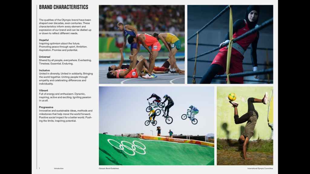 i principi espressi da alcune immagini iconiche delle olimpiadi oovero speranza universalità inclusività e progresso