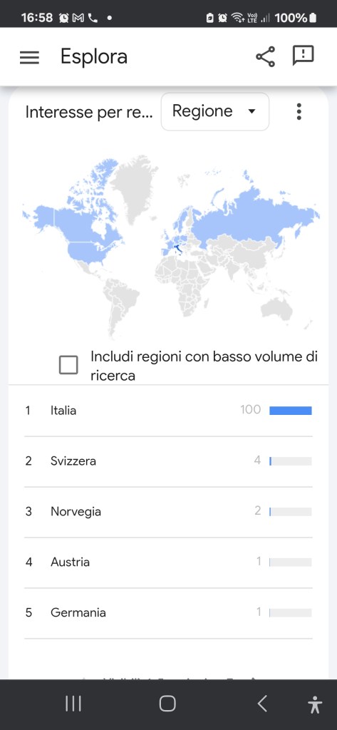 Oltre all'Italia Svizzera Norvegia Austria e Germania sono i paesi in cui è più popolare e apprezzato il brand Castiglioncello