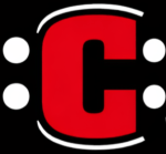 The logo could be a colored capital C preceded and followed by a colon