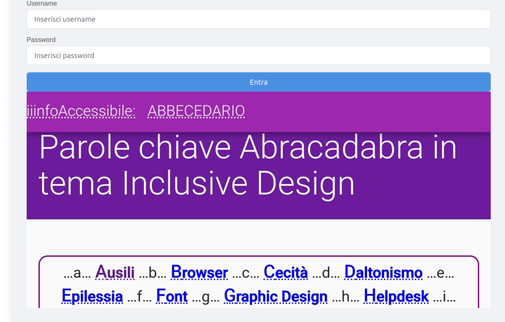 anteprima del sito web infoAccessibile